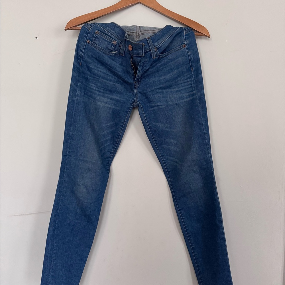 J. Crew Toothpick Jeans - Women's Skinny Jeans in Blue